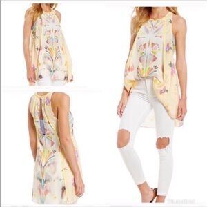 NEW Free People Dream Free Tunic Size S Top Pockets Satin Trapeze Mini Dress NWT